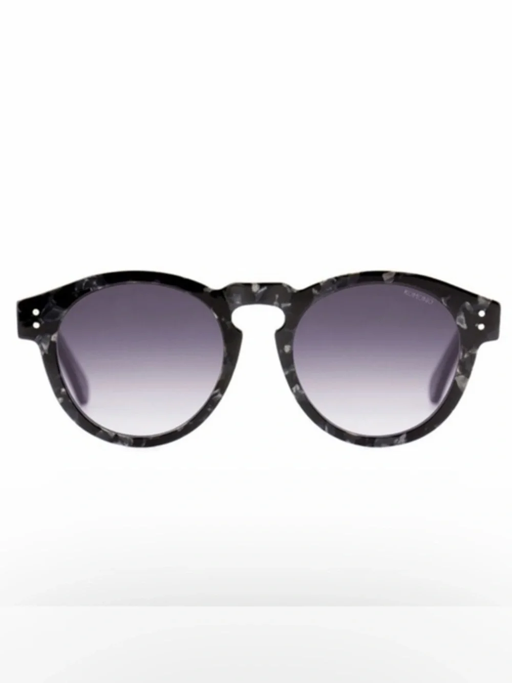 KOMONO Sunglasses Clement Black Marble NEW NWT Round